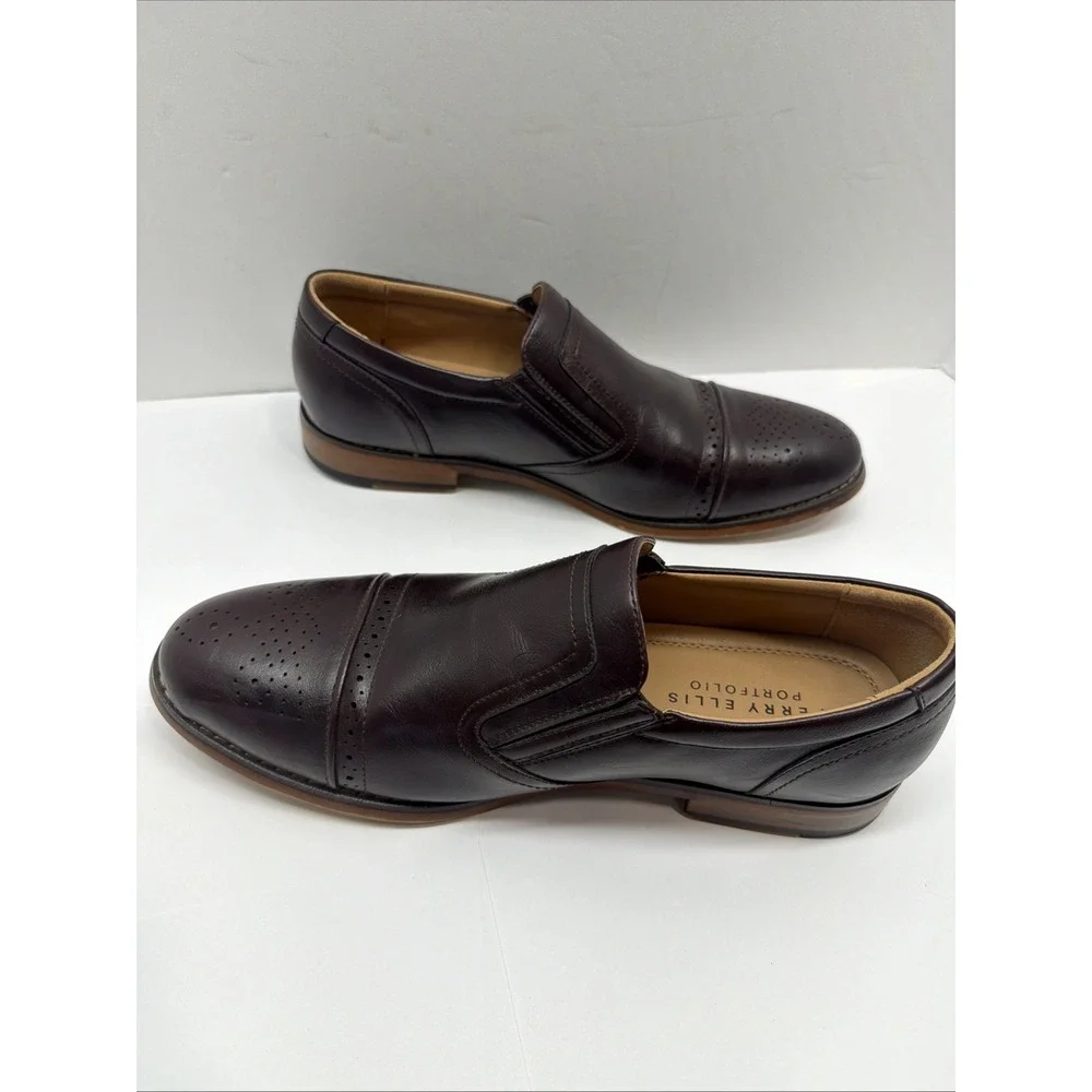 PERRY ELLIS PORTFOLIO Men's Shoes Brown Size 9.5  Business Office‎ Formal